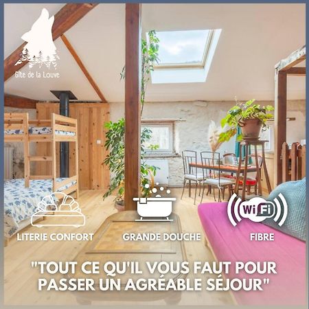 Chambre Triple Deluxe - Gite De La Louve Fougax-et-Barrineuf 외부 사진